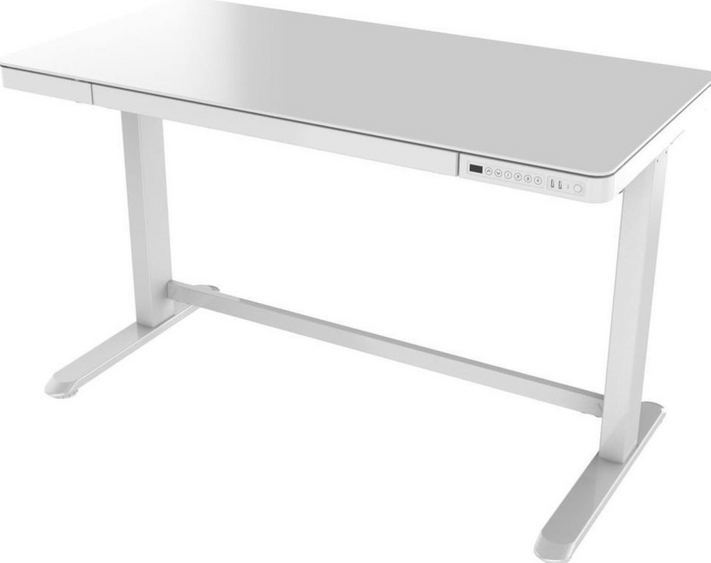 Height Adjustable Desk in White