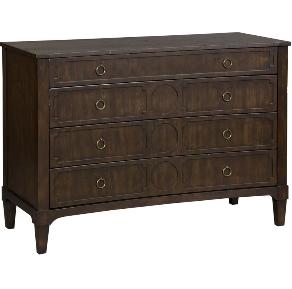 Solid Wood 4 - Drawer Rectangle Accent Chest