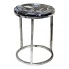 Table d'appoint en agate chatoyante