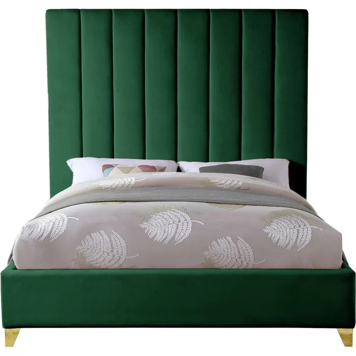 King Green Sibert Upholstered Bed