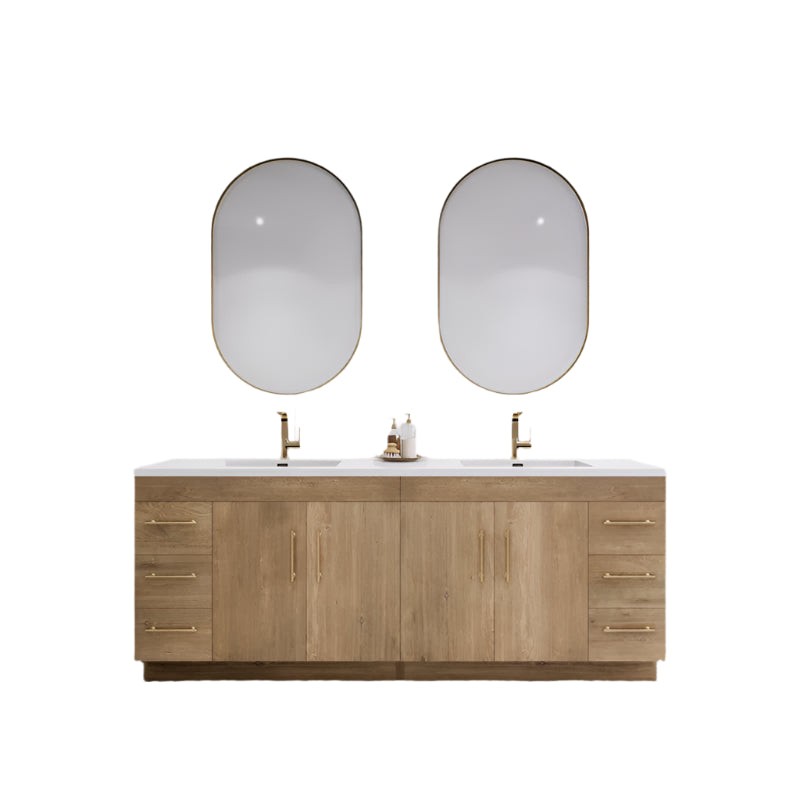 LIVA - Meuble-Lavabo Double 84"