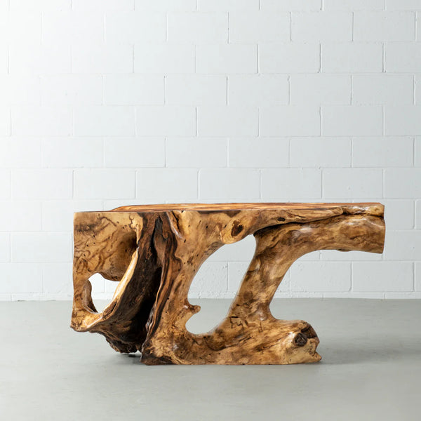 KODA - Table console en bois de racine de suar