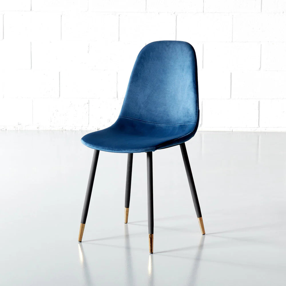 MILAN - Blue Velvet Dining Chair