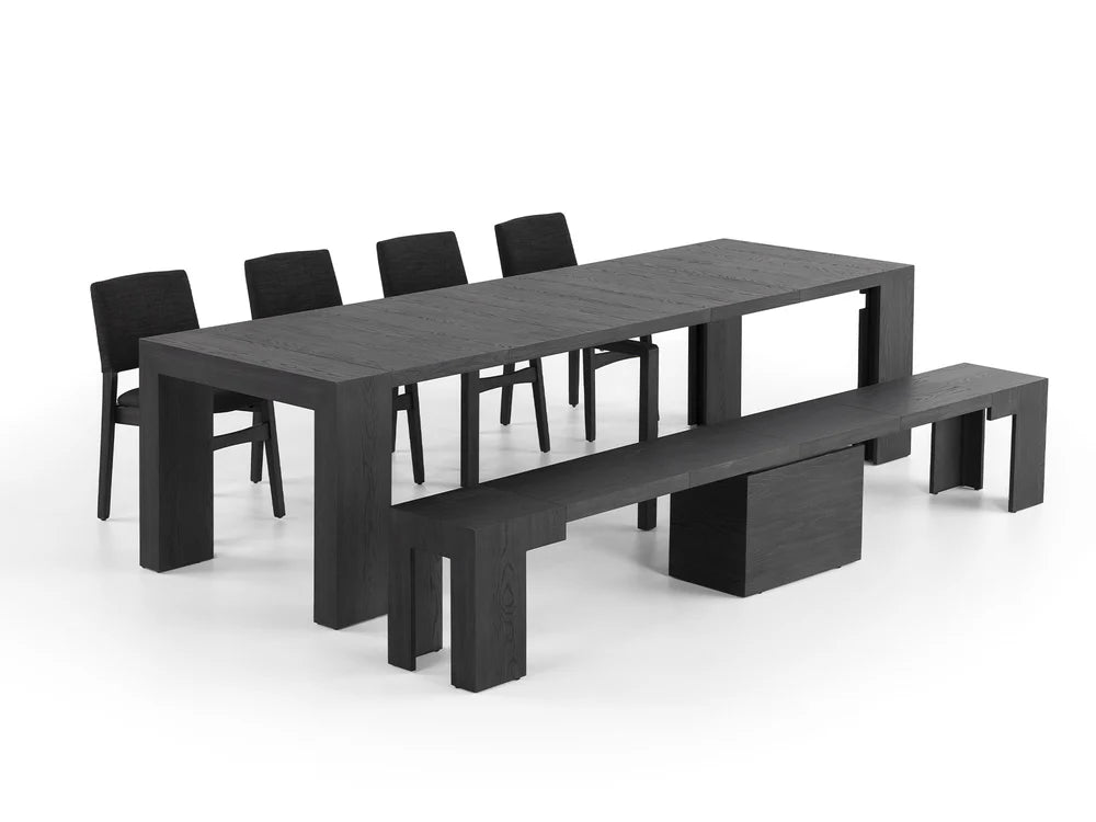 Smoked Hickory Transformer Dining Set - The Host