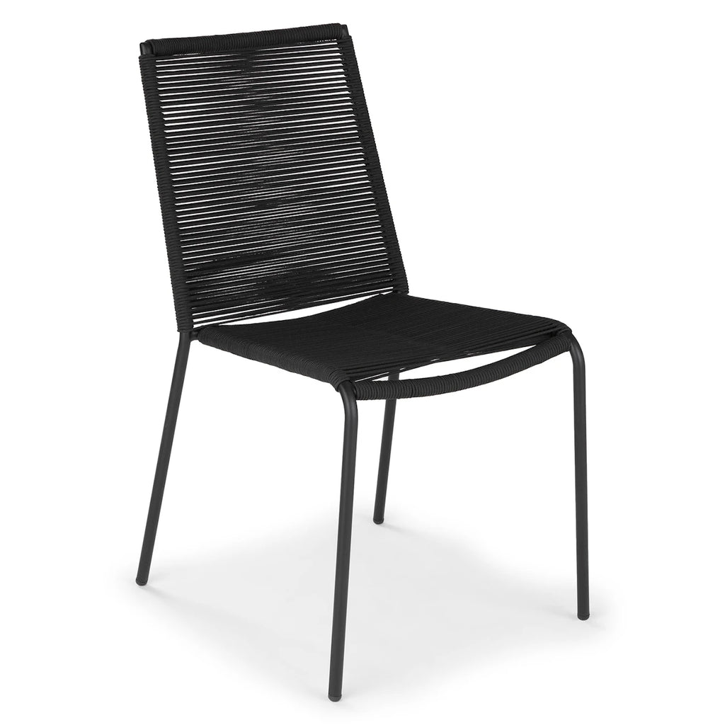 Outdoor Black Dining Chair (set of 2)