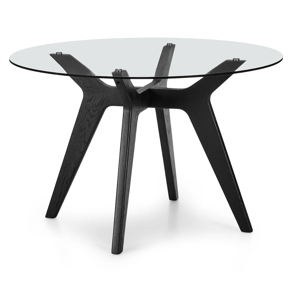 Black Round Dining Table