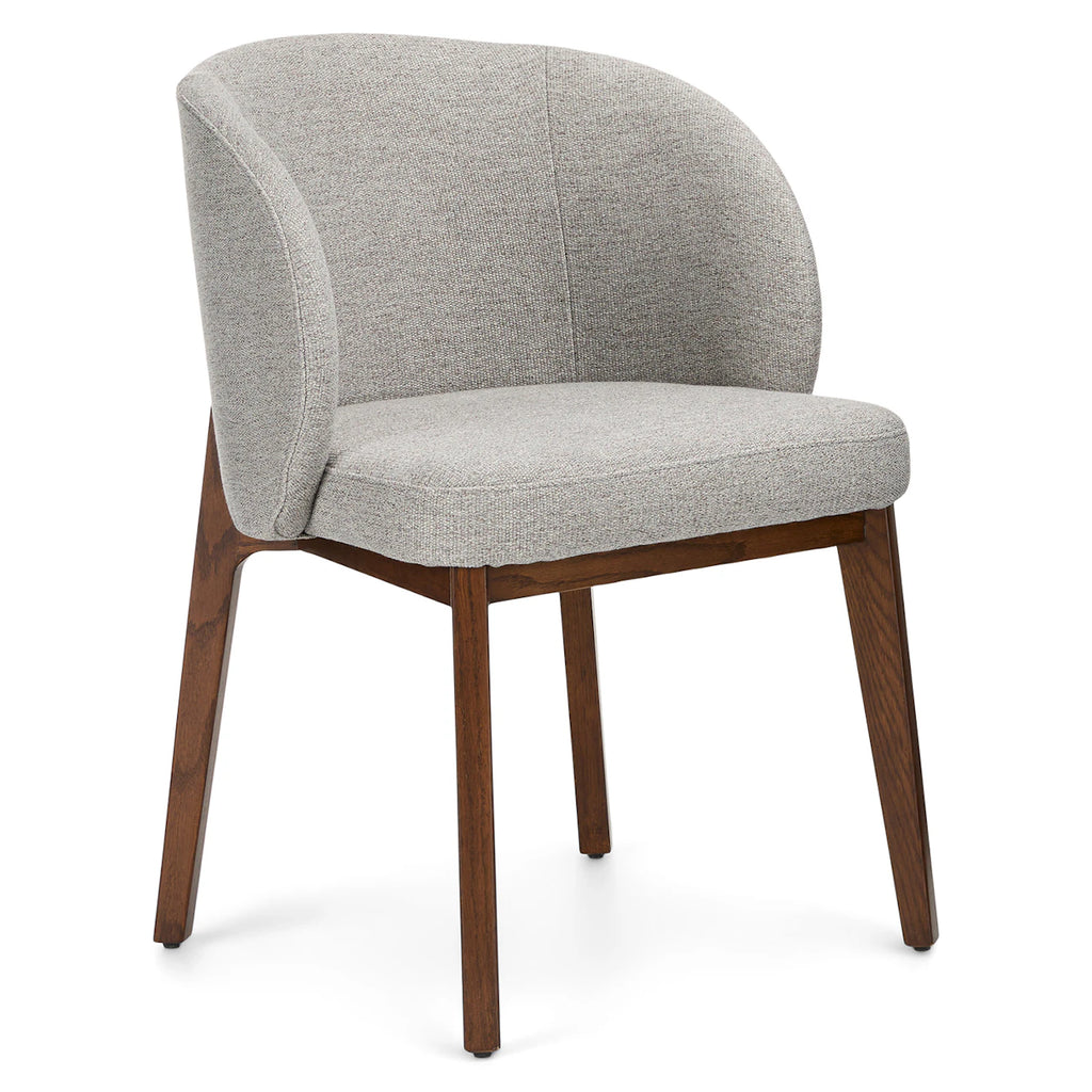 Arden Dining Armchair - Walnut and Camellia Gray