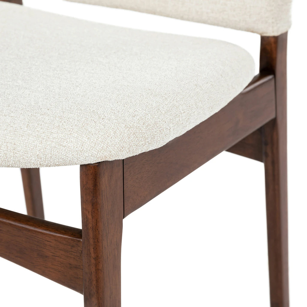 Calder Dining Chair - Walnut and Chalk Gray – Le Furniture