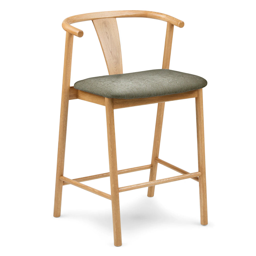 Fonra Algonquin Green Oak Counter Stool