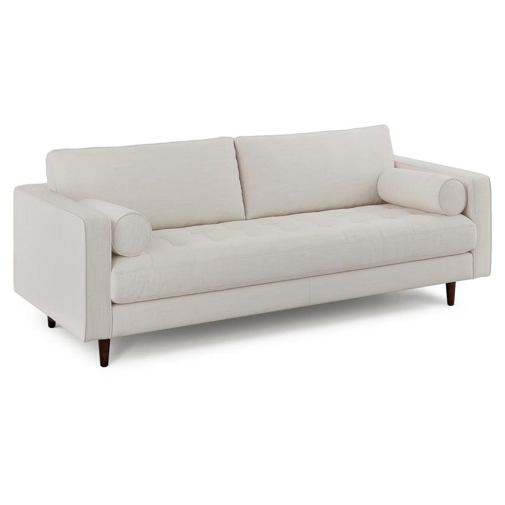 ZENITH - Tufted Sofa Cream 88"