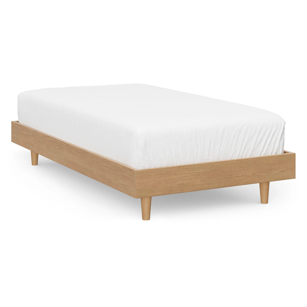 Lumi - Twin Bed Frame - White Oak