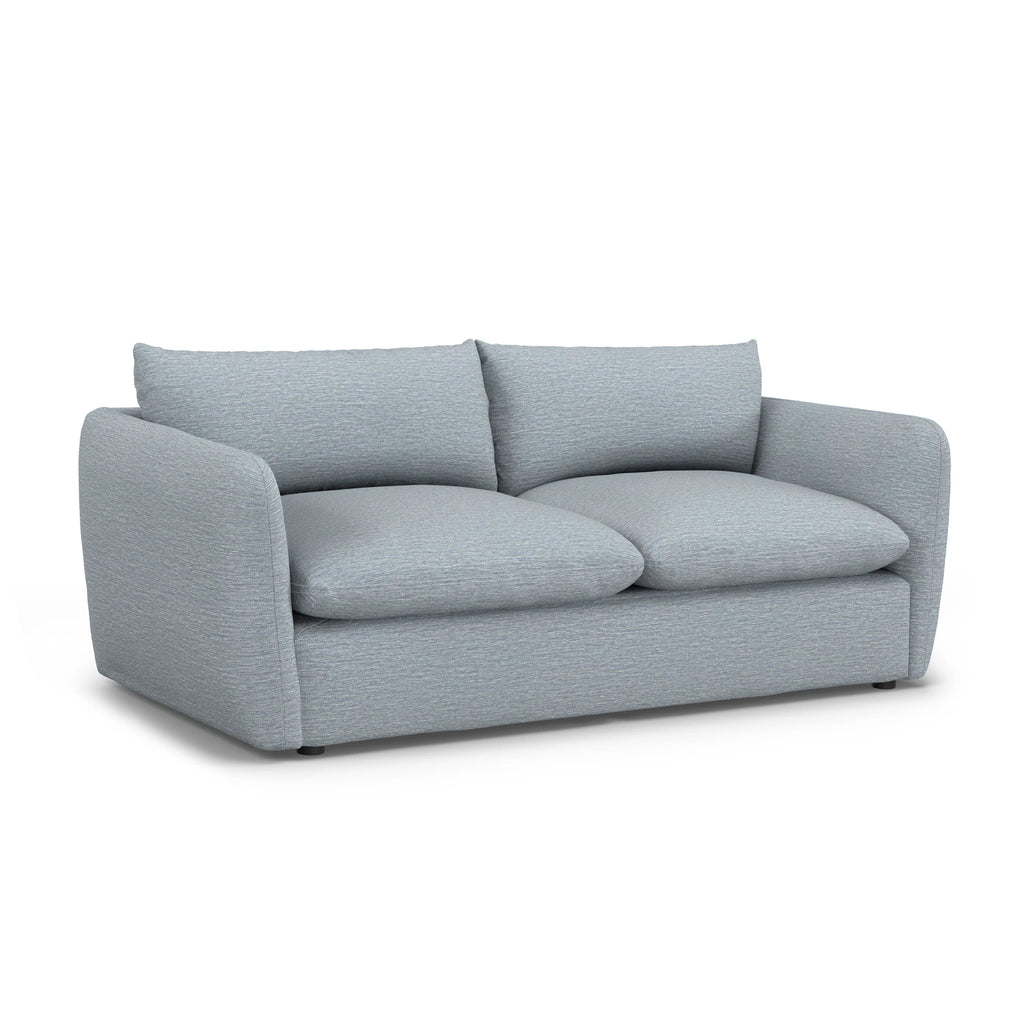 Leia - 86" Sofa Bed - Silver Light Blue