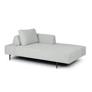 Gray Left Chaise Lounge
