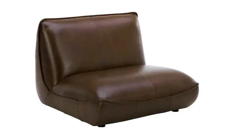 Top Grain Leather Slipper Chair
