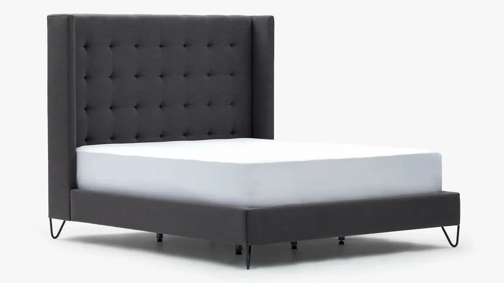 Venice King Bed Charcoal