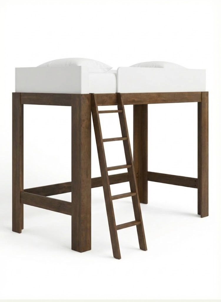 Ladora - Twin Solid Wood Loft Bed