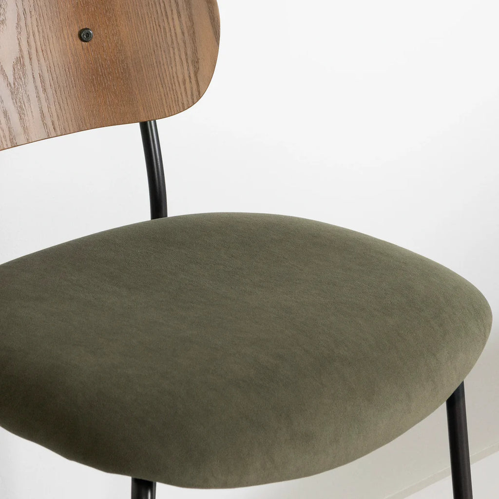 Hype Chair with Metal Legs Olive Green