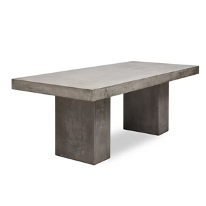 Dark Grey Concrete Dining Table