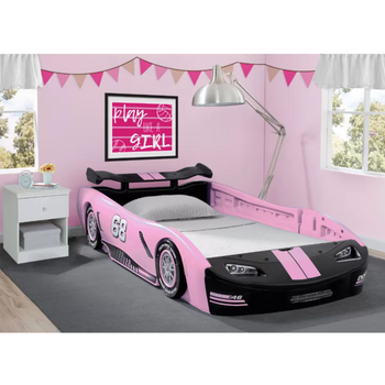 Twin Cars Bed - Pink