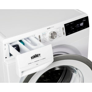 24 in. 2.3 cu.ft. 240-Volt Stackable in White Front Loading Washing Machine