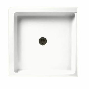 Solid Surface 36" x 36" Double Threshold Shower Base