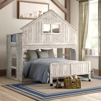 Twin Over Full Solid Wood Standard Bunk Bed